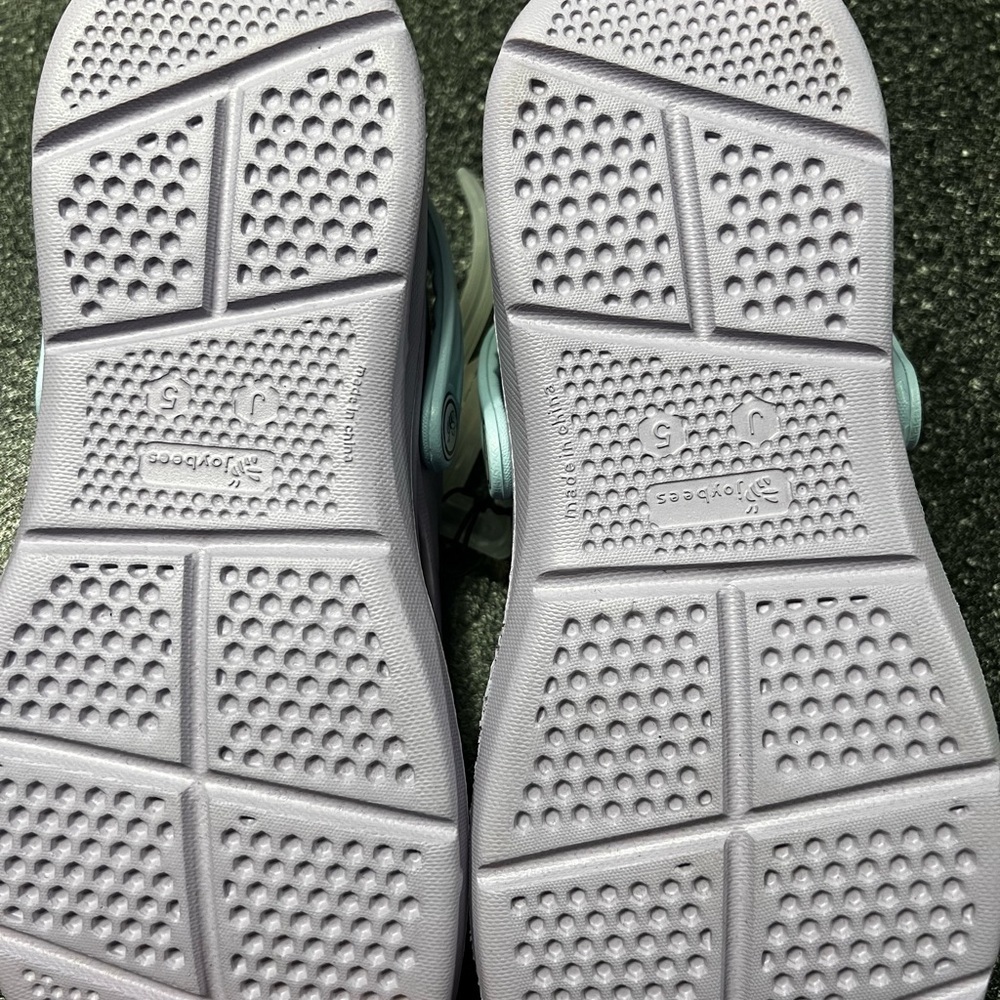 NWT Joybees Kids Active Clog Solid Lilac/Sky Blue Size 5 - Picture 10 of 14